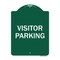 Signmission Designer Series Visitor Parking, Green & White Heavy-Gauge Aluminum Sign, 24" x 18", GW-1824-9869 A-DES-GW-1824-9869 - alternate 1